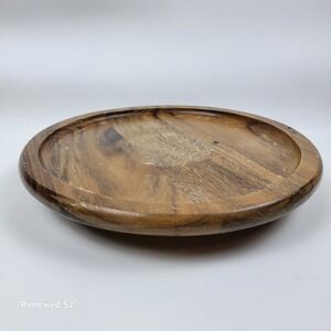 Bella Vineyard Wooden 12" Serving Platter Round Wood Cheese Charcuterie Board